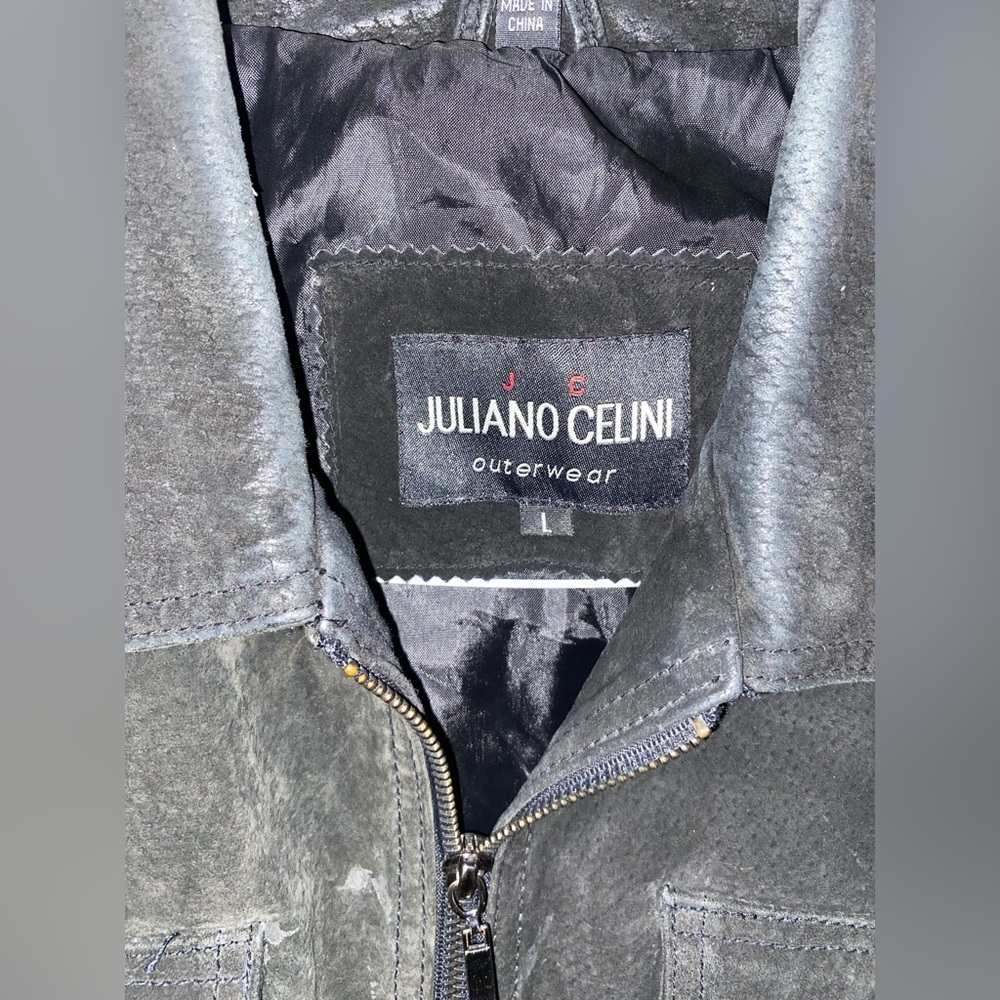 Juliano Celini Black Leather Jacket